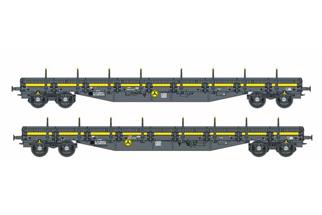 B-Models H0 ERSA Niederbordwagen-Set A Res, mit Beladung, 2-tlg. *komplett vorreserviert*
