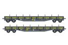 B-Models H0 ERSA Niederbordwagen-Set A Res, mit Beladung, 2-tlg. *komplett vorreserviert*