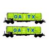 B-Models H0 GATX Kesselwagen-Set, neue Farben, 2-tlg.