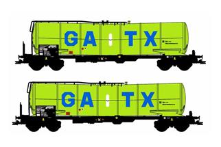 B-Models H0 GATX Kesselwagen-Set, neue Farben, 2-tlg.