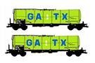 B-Models H0 GATX Kesselwagen-Set, neue Farben, 2-tlg.