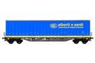 B-Models H0 GTS Containertragwagen Sgns, Swap Body Alberti e Santi *werkseitig ausverkauft*