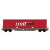 B-Models H0 GTS Containertragwagen Sgns, Swap Body Crossrail *werkseitig ausverkauft*