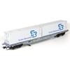 B-Models H0 Hupac Containertragwagen Sgns, 2x30'-Bulkcontainer Guido Bernardini, Ep. VI *werkseitig ausverkauft*