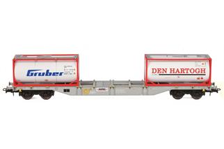 B-Models H0 Hupac Containertragwagen Sgns, Gruber/Den Hartogh *werkseitig ausverkauft*