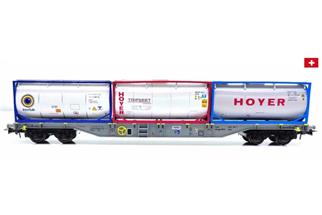 B-Models H0 Hupac Containertragwagen Sgns, InterBulk/Hoyer