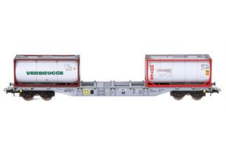 B-Models H0 Hupac Containertragwagen Sgns, Verbrugge/Hoyer Trifleet *werkseitig ausverkauft*