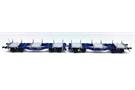 B-Models H0 Innofreight Containertragwagen-Paar SteelPallets, blau
