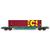 B-Models H0 Lineas Containertragwagen Sgns, 45'-Container ECS