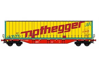B-Models H0 ÖBB Containertragwagen Sgns, Swap Body Nothegger *werkseitig ausverkauft*