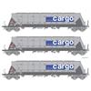 B-Models H0 SBB Cargo Getreidesilowagen-Set 1 Tagnpps Cacao, 3-tlg. *werkseitig ausverkauft*