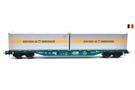 B-Models H0 SNCB Containertragwagen Sgns, Bertschi