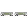 B-Models H0 SNCB Getreidesilowagen-Set B, Transcéréales Ermewa, 2-tlg. *komplett vorreserviert*