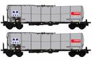 B-Models H0 SNCB Kesselwagen-Set, Millet/Esso, 2-tlg. *werkseitig ausverkauft*