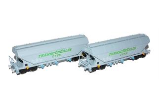 B-Models H0 SNCF Getreidesilowagenset A Transcéréales *komplett vorreserviert*
