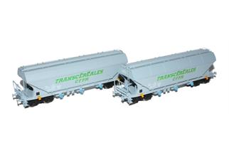 B-Models H0 SNCF Getreidesilowagenset A Transcéréales *werkseitig ausverkauft*