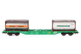 B-Models H0 StB Containertragwagen Sgns, Bertschi/Verbrugge *werkseitig ausverkauft*