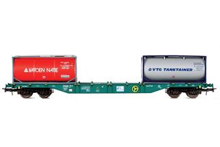 B-Models H0 TRWBE Containertragwagen Sgns, Katoen Natie/VTG
