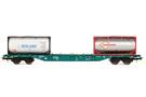B-Models H0 TRWBE Containertragwagen Sgns, Solvay/Eurotainer