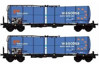 B-Models H0 Wascosa Kesselwagen-Set, Petro Plus CH, 2-tlg. *werkseitig ausverkauft*