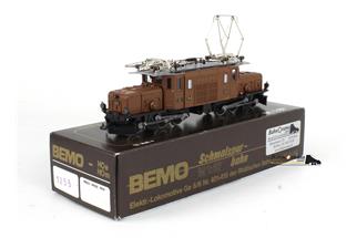 Bemo 1255 H0m RhB Elektrolok Ge 6/6 413, braun (OCC)