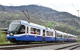 Bemo H0 (AC Sound) RhB Elektrotriebzug ABe 4/16 3165 Weissfluh, VBZ, 4-tlg. (Sonderserie)
