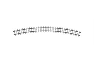 Bemo H0m Code 70 Gleis gebogen Radius 520 mm, 30° *werkseitig ausverkauft*