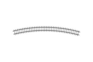 Bemo H0m Code 70 Gleis gebogen Radius 520 mm, 30° *werkseitig ausverkauft*