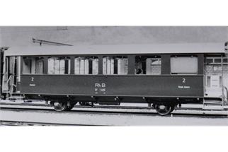 Bemo H0m RhB Zweiachs-Personenwagen B2 1411, grün