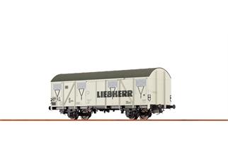 Brawa H0 DB gedeckter Güterwagen Gbs-uv 245, Liebherr, Ep. IV *werkseitig ausverkauft*