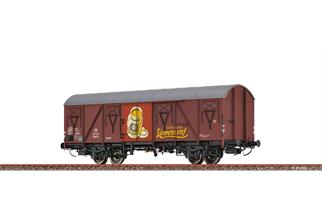 Brawa H0 DB gedeckter Güterwagen Glmhs 50, Löwensenf, Ep. III