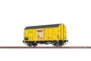 Brawa H0 DB gedeckter Güterwagen Gms 30, Maggi, Ep. III *werkseitig ausverkauft*