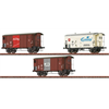 Brawa H0 (DC) SBB Güterwagen-Set, Starke Marken aus der Schweiz, Ep. III, 3-tlg. (SoSe) *werkseitig ausverkauft*