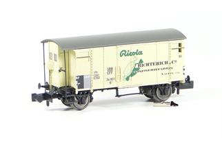 Brawa N SBB gedeckter Güterwagen K2, Ricola, Ep. III (Sonderserie) *werkseitig ausverkauft*