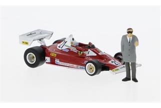 Brekina H0 Ferrari 312 T2 mit Figur, No.21, Ferrari, No. 21, G.Villeneuve, 1976