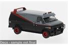 Brekina H0 GMC Vandura, schwarz/rot 1983
