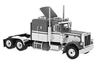 Brekina H0 Peterbilt 359, rot/weiss, 1973 *komplett vorreserviert*