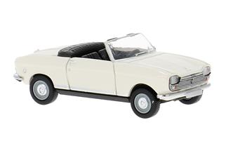 Brekina H0 Peugeot 204 Cabriolet, weiss, 1967