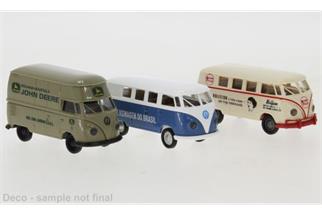 Brekina H0 Set VW T1b, Südamerika, 3 Modelle, 1960 *werkseitig ausverkauft*