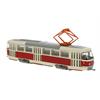 Brekina H0 Tatra T3/T4, hellbeige/rot, 1970