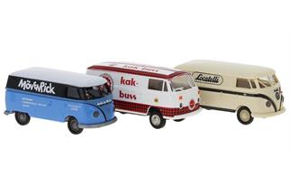 Brekina H0 VW Bulli-Set Europa 1960, 3-tlg.