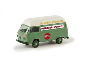 Brekina H0 VW Hochdach-Kastenwagen T2 Möbel Werth (CH) *werkseitig ausverkauft*