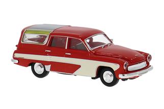 Brekina H0 Wartburg 311 Camping, rot/weiss, 1959 *komplett vorreserviert*