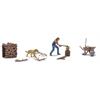 Busch H0 Action Set: Holz hacken