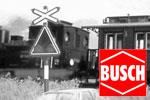 Busch H0 Bahnübergänge und Warnblinkanlagen