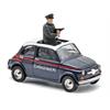 Busch H0 Fiat 500, Carabinieri, mit 2 Polizisten