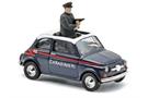 Busch H0 Fiat 500, Carabinieri, mit 2 Polizisten