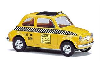 Busch H0 Fiat 500, US Taxi