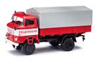 Busch H0 IFA W50 LA/PV, Feuerwehr, mit Plane