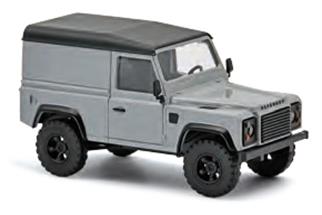 Busch H0 Land Rover Defender 90, silber